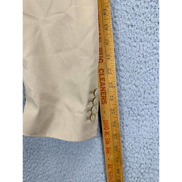 Polo Ralph Lauren Blazer Adult Extra Large Tan 3 Button Jacket Coat Pocket Mens - Picture 10 of 11